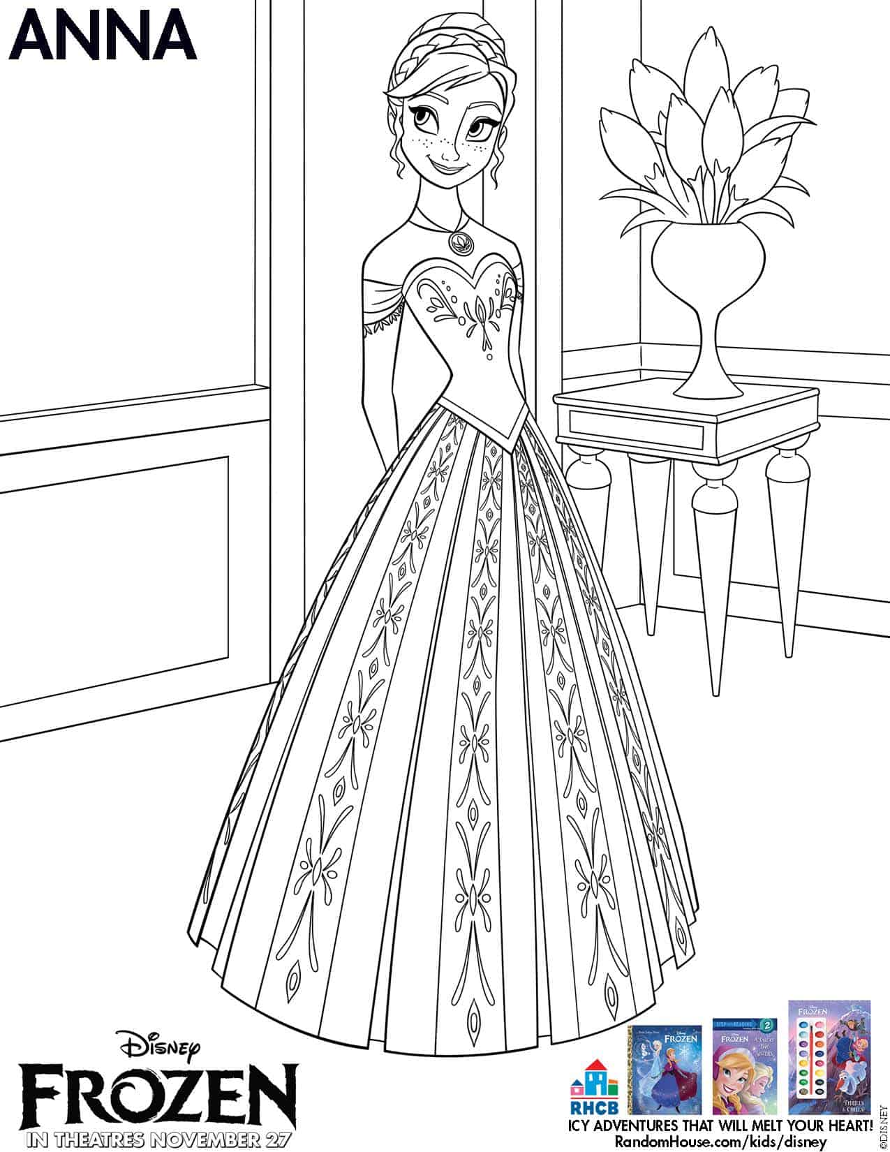 pages for coloring free frozen - photo #13