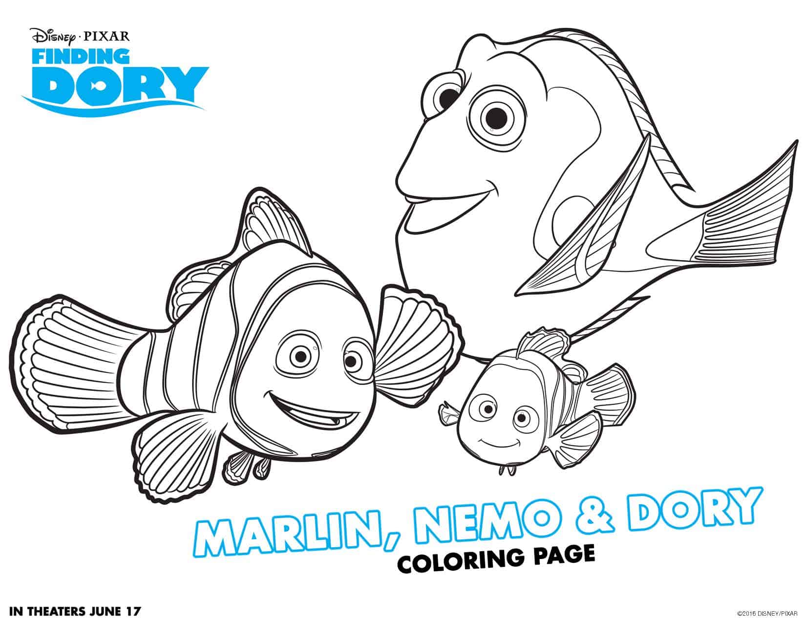 Finding Dory Free Printable Activities! Teachable Mommy